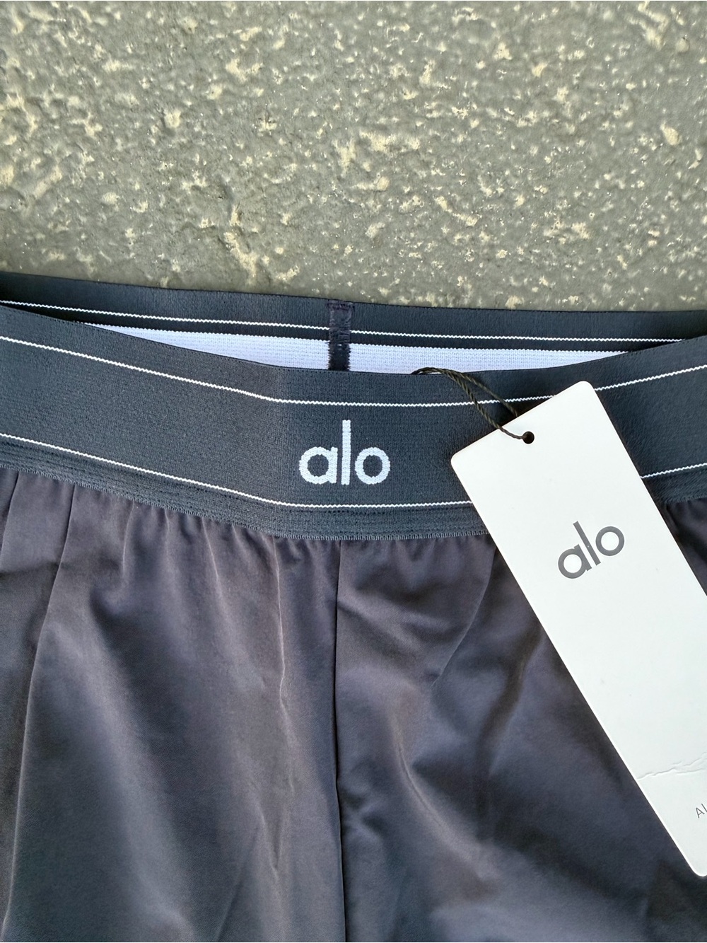 Alo Women Navy Wide-Leg Performance Pants - Picture 4 of 4